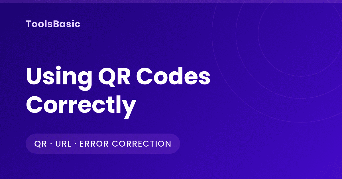 QR Code Best Practice: Size, Error Correction and Redirects