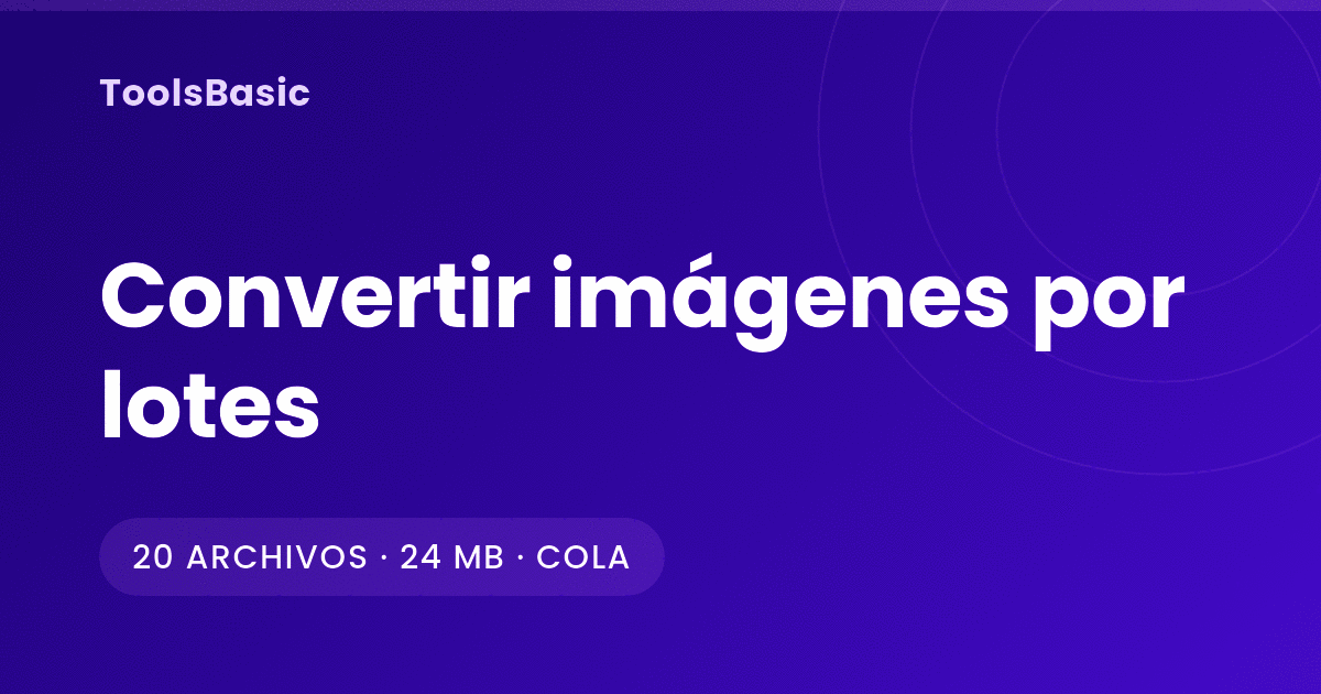 Convertir imágenes por lotes: flujo de trabajo para cientos de archivos